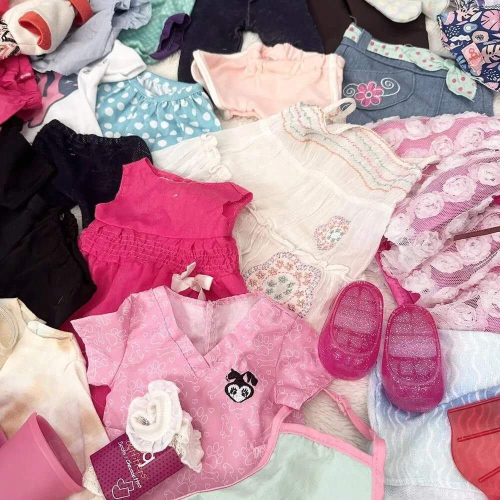 Our Generation Huge 18” Girl Doll Clothes Dresses Accessories Lot